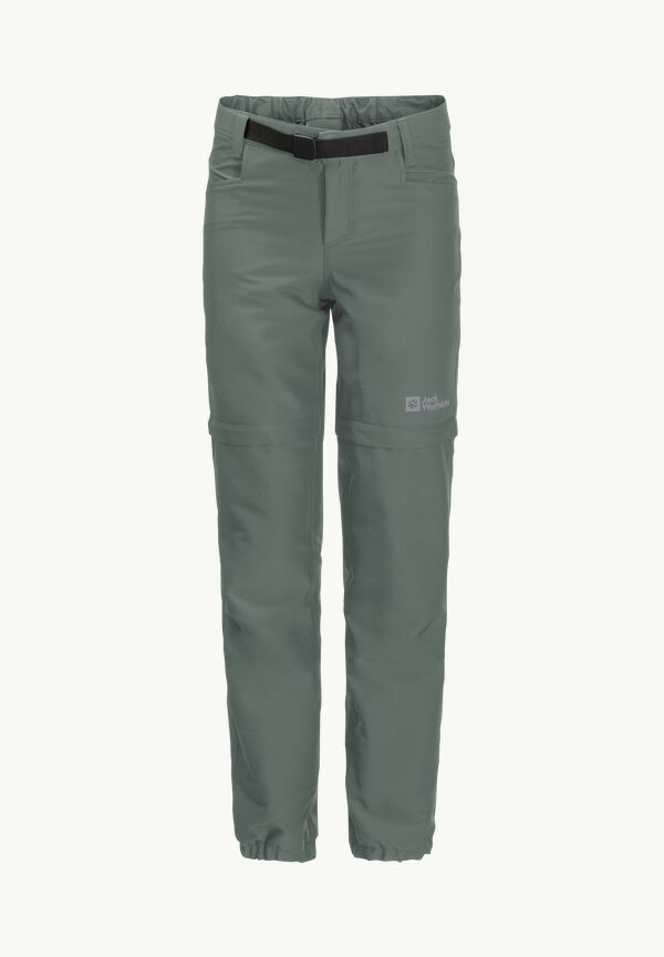 – trousers JACK ZIP ACTIVE - WOLFSKIN Kids\' zip-off PANTS green K OFF hedge - 116